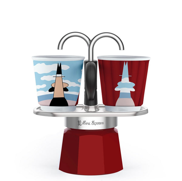 Bialetti set mini express with 2 espresso cups clearance