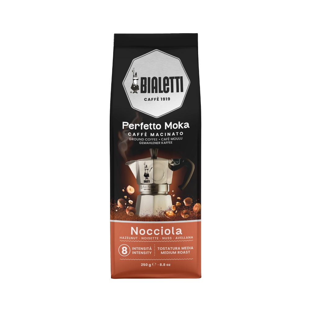 Bialetti Perfetto Moka Hazelnut Coffee 250gm