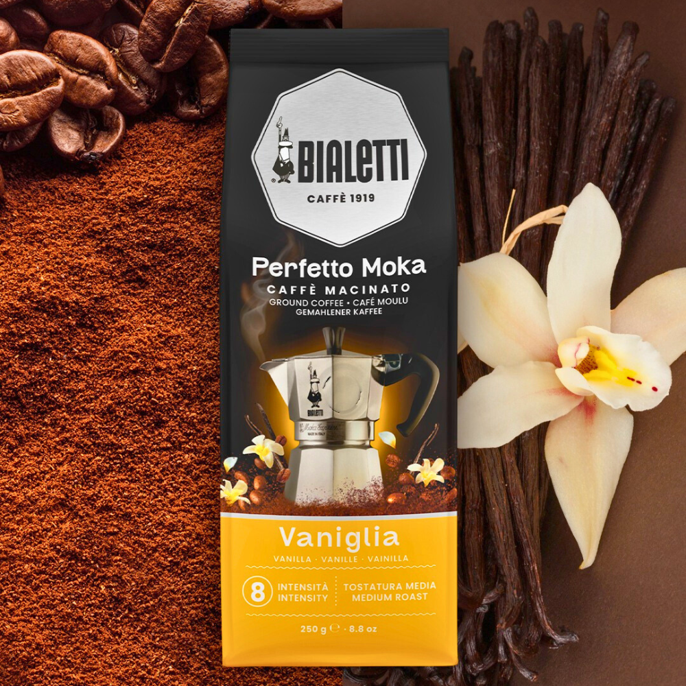 Bialetti Perfetto Moka Vanilla Coffee 250gm