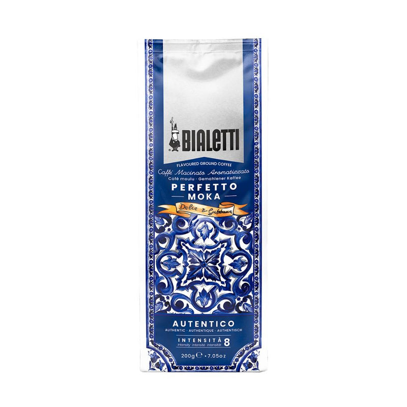 Bialetti Dolce&Gabbana Blu Mediterraneo Perfetto Moka Autentico Coffee 200gm