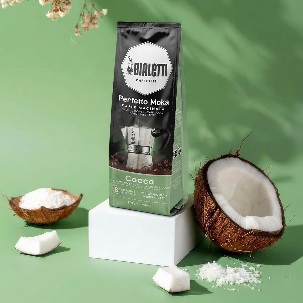 Bialetti Perfetto Moka Coconut Coffee 250gm