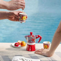 Bialetti Dolce&Gabbana Sicilian Cart Espresso Cup & Stirrer Set