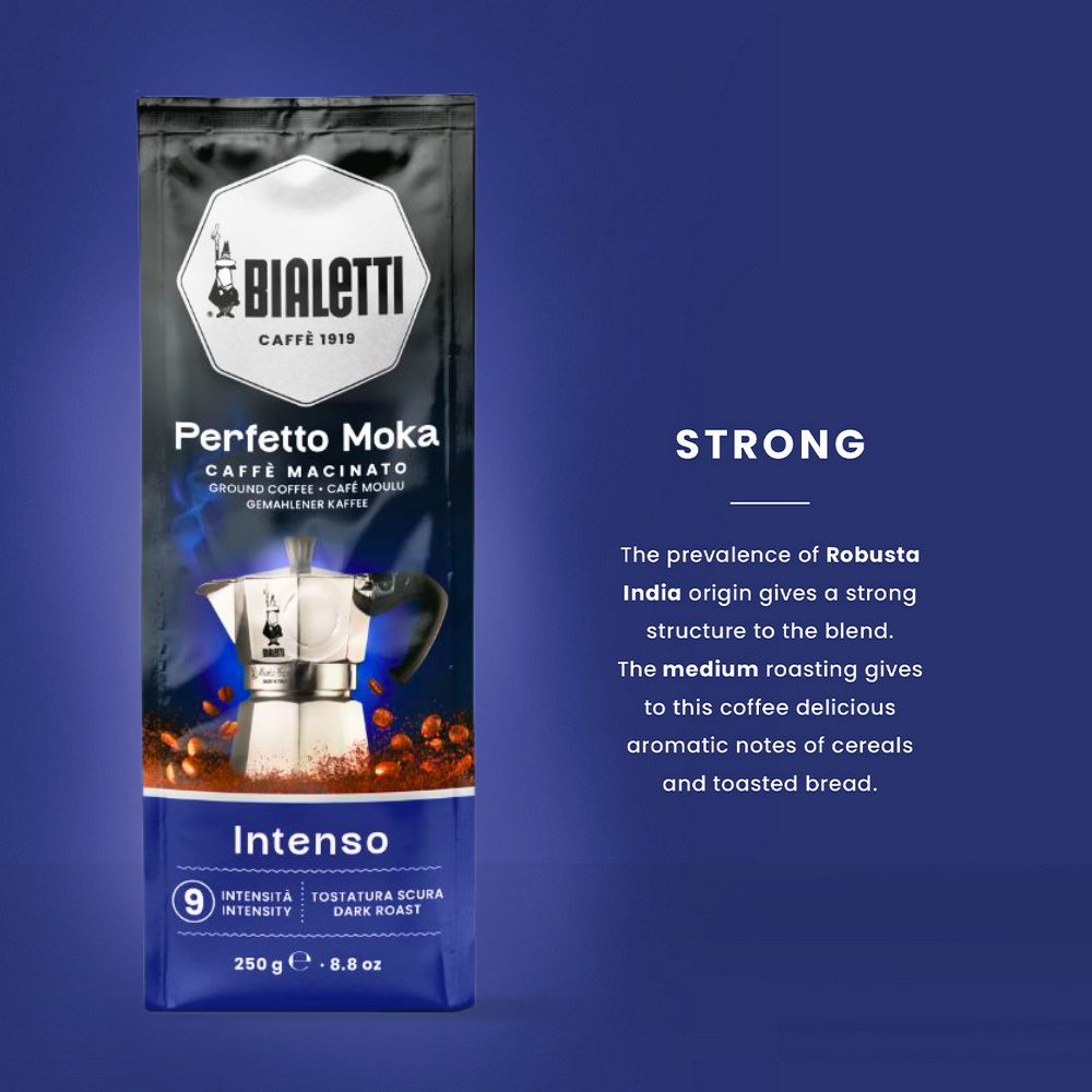 Bialetti Perfetto Moka Intenso 250gram Bag (New)
