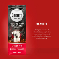 Bialetti Perfetto Moka Classico 250gram Bag (New)
