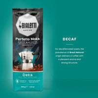 Bialetti Perfetto Moka Decaffeinated 250gram Bag