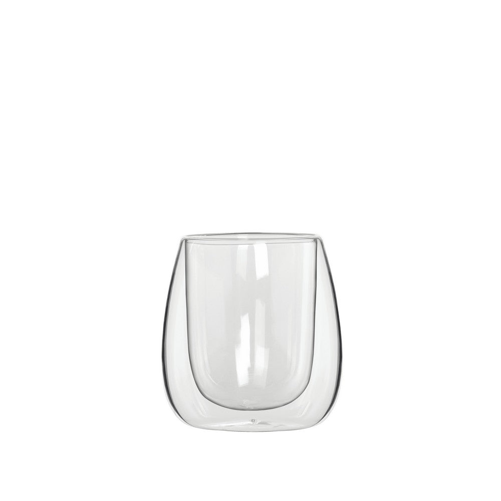 Bialetti Double Wall Glass Cup 2 Piece 80ml