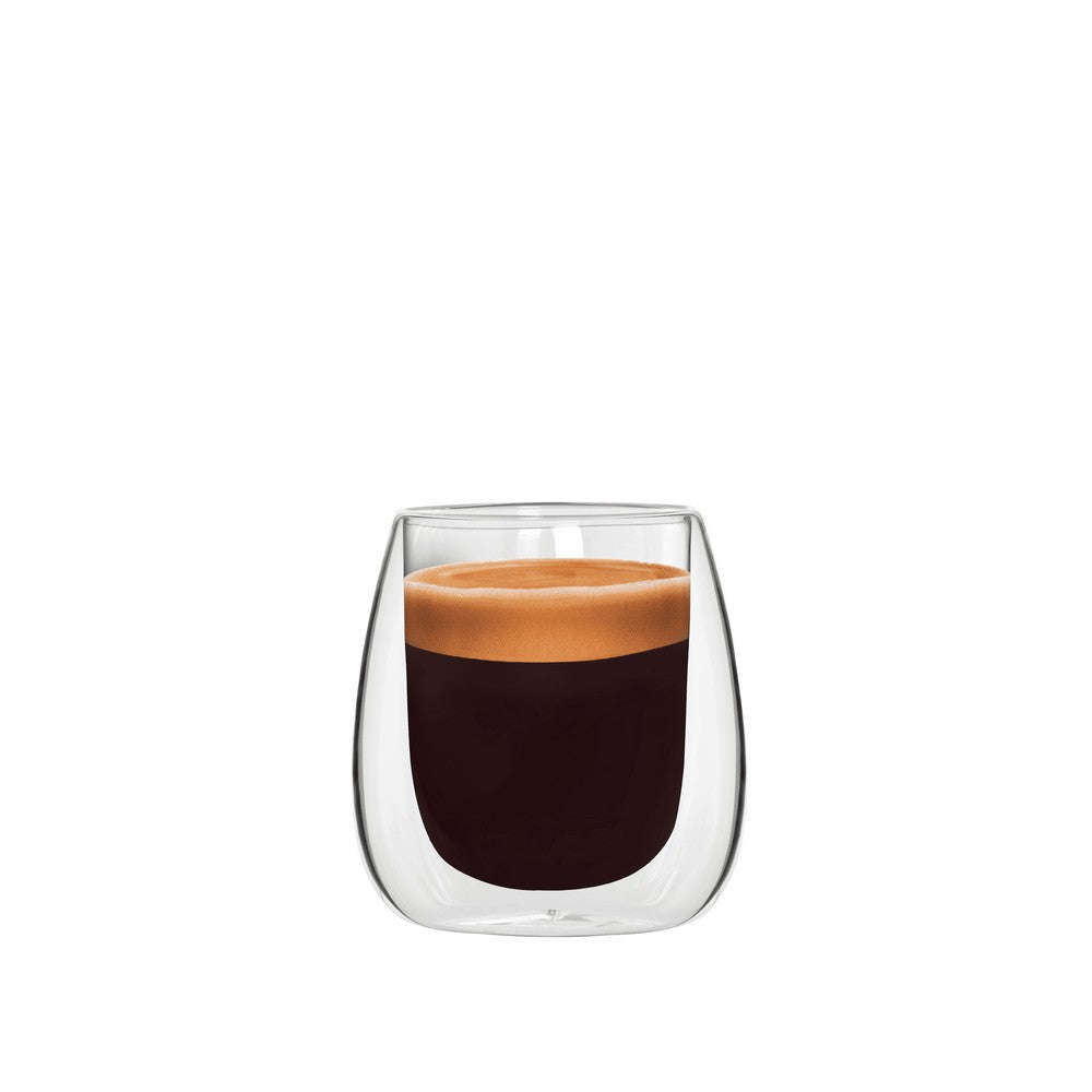 Bialetti Double Wall Glass Cup 2 Piece 80ml