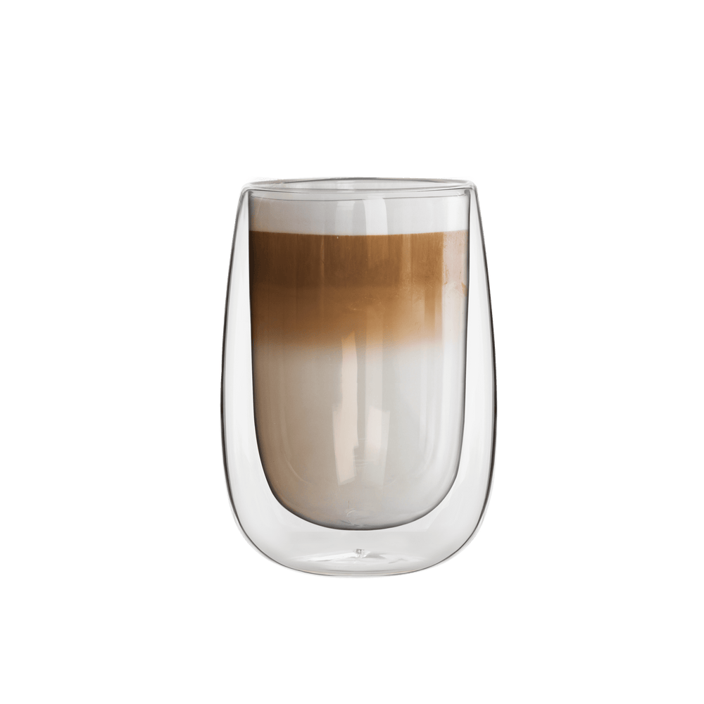 Bialetti Double Wall Glass Cup 2 Piece 450ml