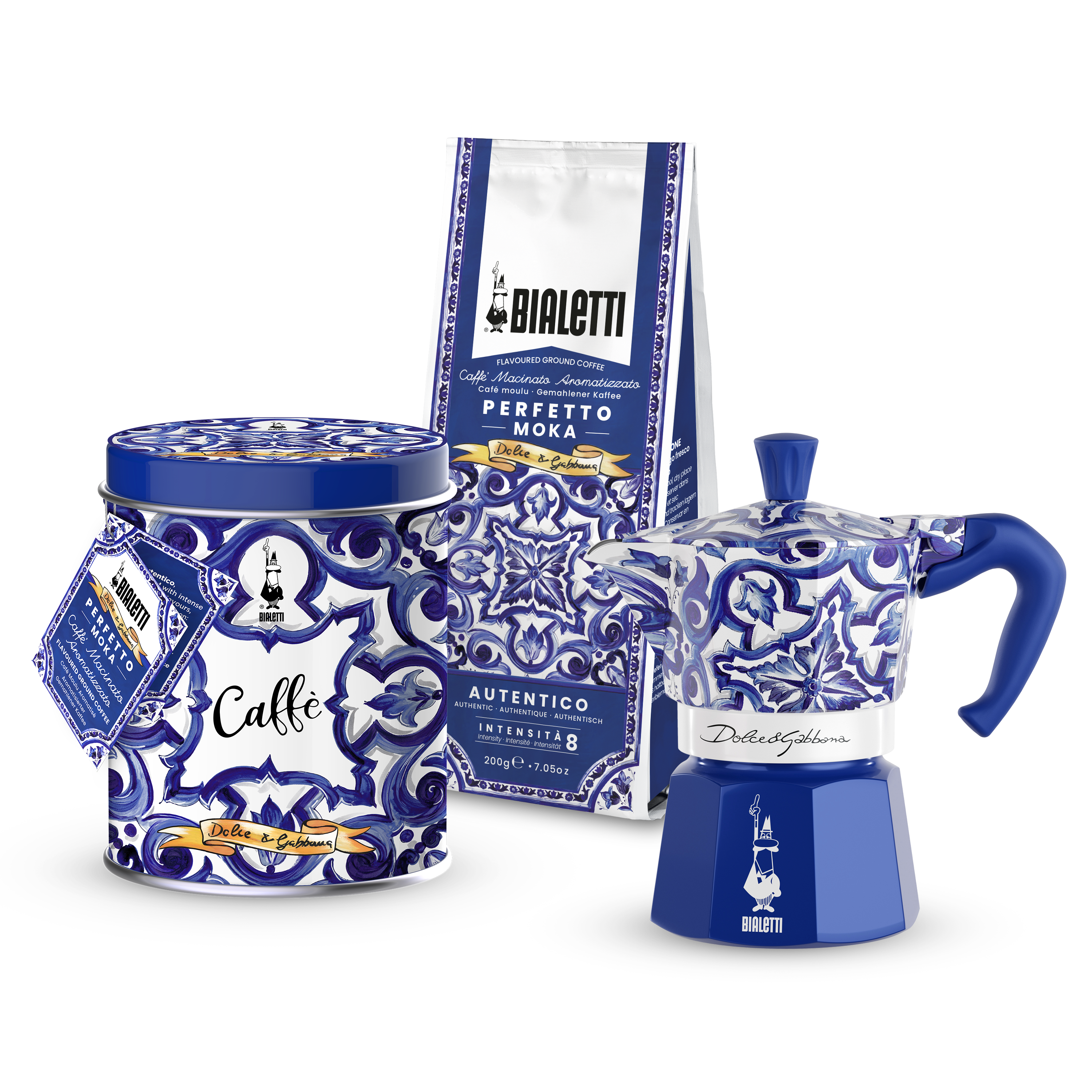 Bialetti Dolce&Gabbana Blu Mediterraneo Bundle