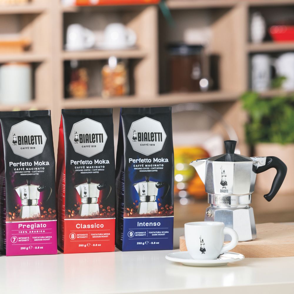 Bialetti Perfetto Moka Trio Bundle – Classico, Intenso & Pregiato