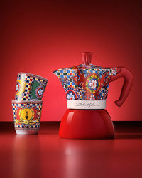 Bialetti Dolce&Gabbana Sicilian Cart Espresso Cup & Stirrer Set