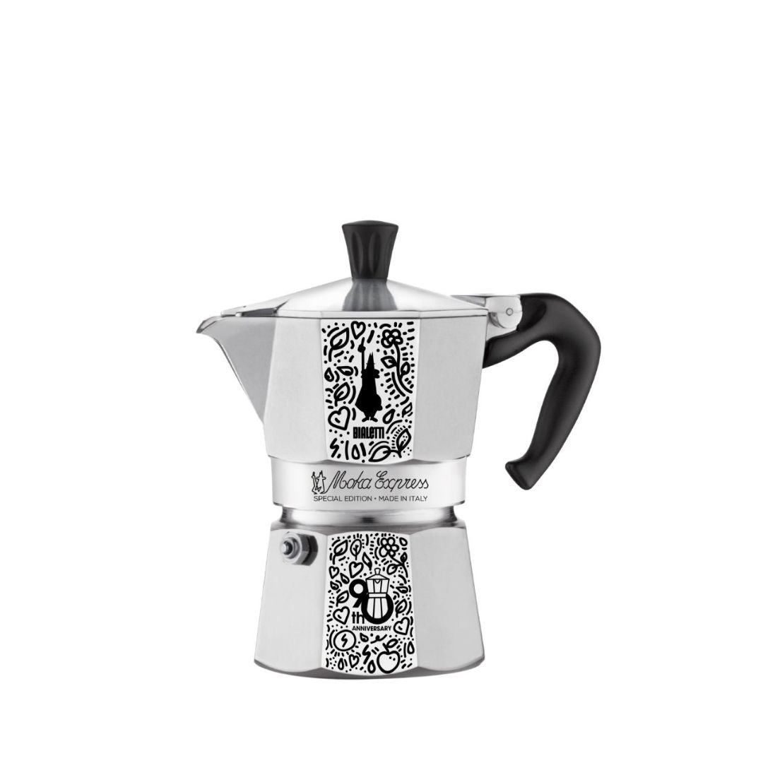 3-CUP BIALETTI COFFEE MAKER - Black